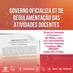 Governo oficializa GT de regulamentação das atividades docentes