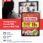 CNS realiza nesta terça, 21, às 19h, live sobre o RSC-TAE