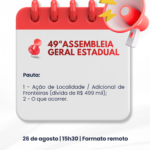 49ª AGE do SINASEFE IFPA, CTRB e CIABA debate dívida judicial de R$ 499 mil