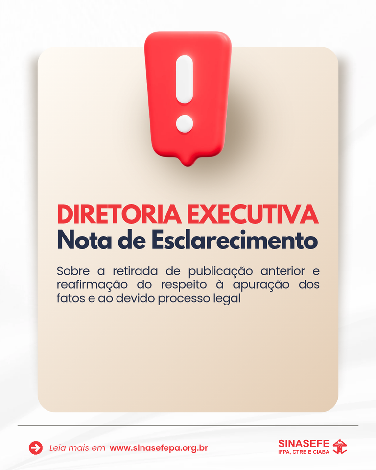 Nota de Esclarecimento